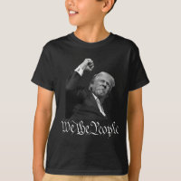 Trump Raising Fist We The People