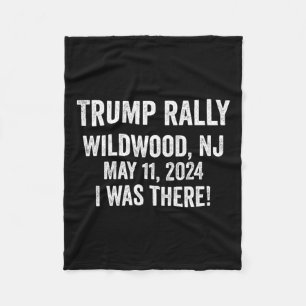 Trump Rally Wildwood Nj May 11 Fleece Blanket