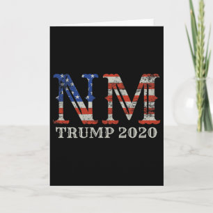 Trump Re-election New Mexico Tee Proud Voter Usa F Card