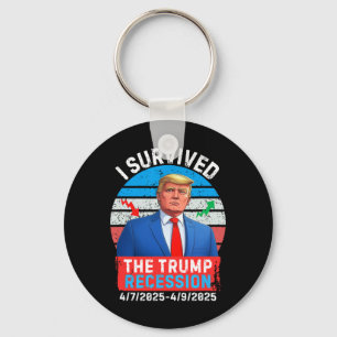 Trump Recession April 2025 2 Days Key Ring