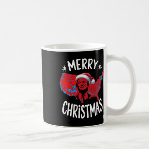 Trump Red Election Map Merry Christmas Trump Winne Coffee Mug