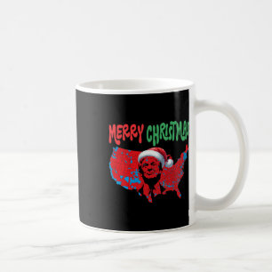 Trump Red Election Map Merry Christmas Trump Winne Coffee Mug