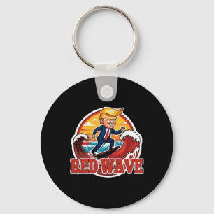 Trump Red Wave Republican Key Ring