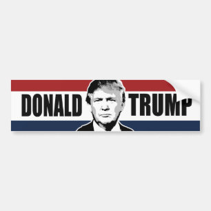 Trump Red White and Blue Bumper -.png Bumper Sticker
