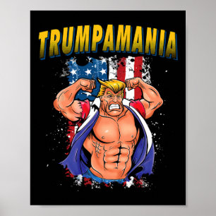Trump Republican Convention Wrestling Meme Trumpam Poster