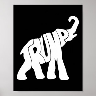 Trump Republican Elephant Trump Supporter Presiden Poster