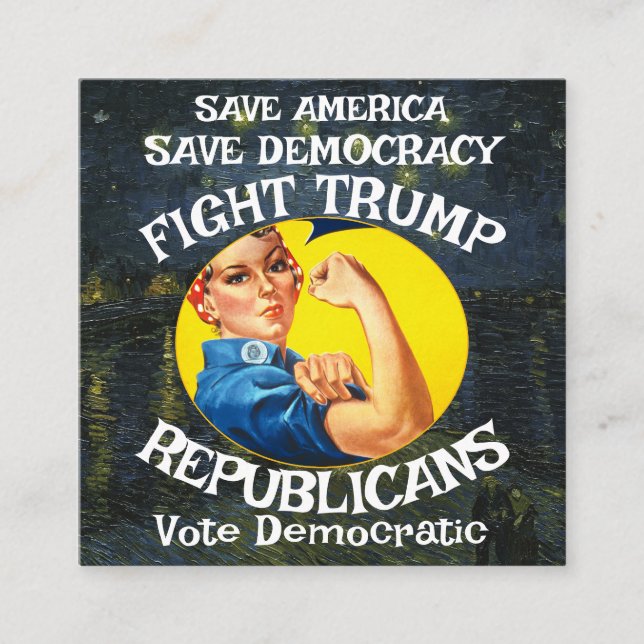 Trump Republican Party Birthday Holiday Boys Girls Enclosure Card (Front)