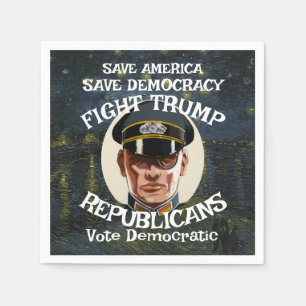 Trump Republican Party Grad Retirement Wedding WH Napkin