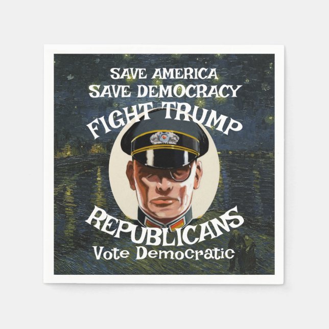 Trump Republican Party Grad Retirement Wedding WH Napkin (Front)