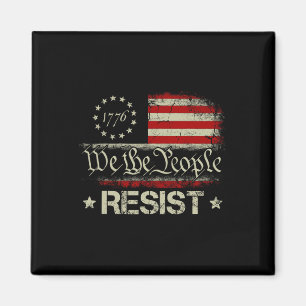 Trump Resist And Protest Distressed Us Flag Resist Magnet