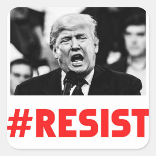TRUMP RESIST SQUARE STICKER