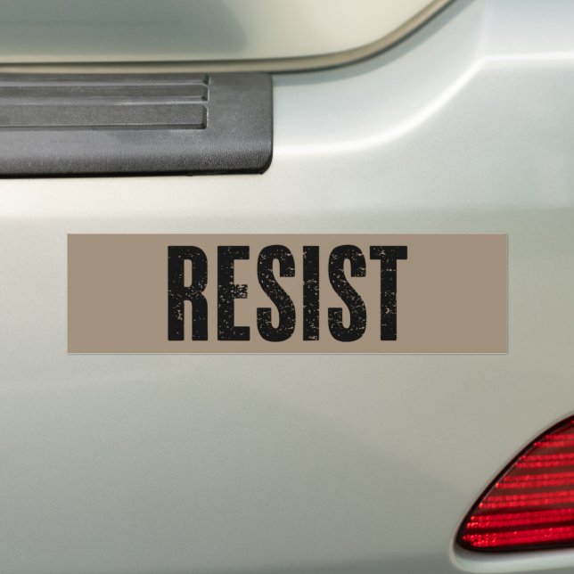 Trump Resist Trump Protest Anti Political Protest  Bumper Sticker (On Car)