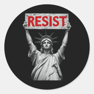 Trump Resist Trump Protest Anti Political Protest  Classic Round Sticker