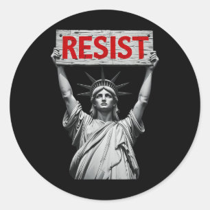 Trump Resist Trump Protest Anti Political Protest Classic Round Sticker