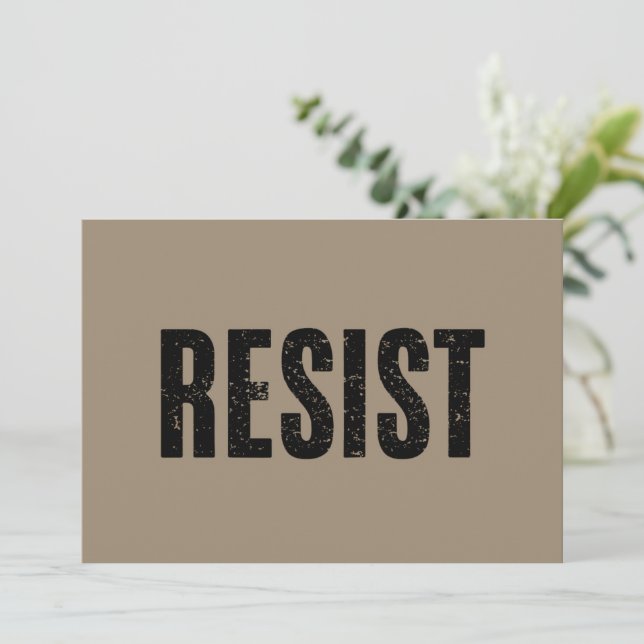 Trump Resist Trump Protest Anti Political Protest  Invitation (Standing Front)