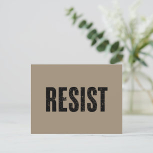 Trump Resist Trump Protest Anti Political Protest  Postcard