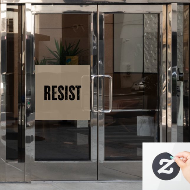 Trump Resist Trump Protest Anti Political Protest  Window Cling (Office Door)