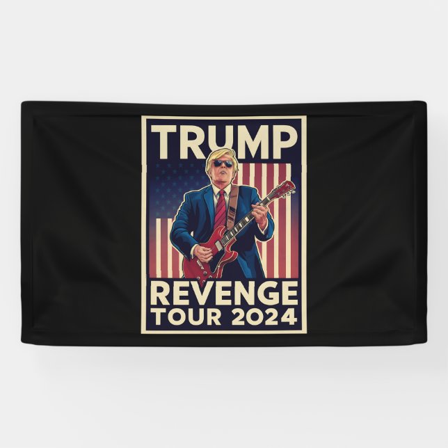 Trump Revenge Tour 2024 Political Election 2024 Banner (Horizontal)