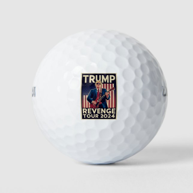 Trump Revenge Tour 2024 Political Election 2024 Golf Balls (Front)