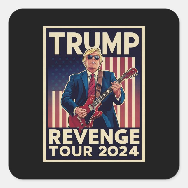 Trump Revenge Tour 2024 Political Election 2024 Square Sticker (Front)