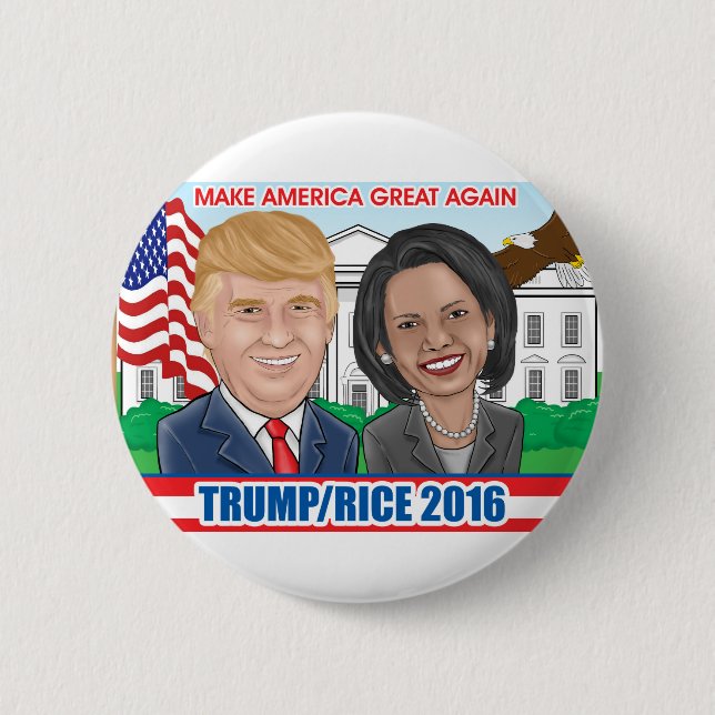 Trump/Rice 2016 Button (Front)