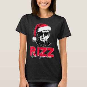 Trump Rizz The Season Christmas Funny Donald Trump T-Shirt