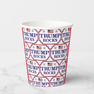 Trump Rocks Paper Cups