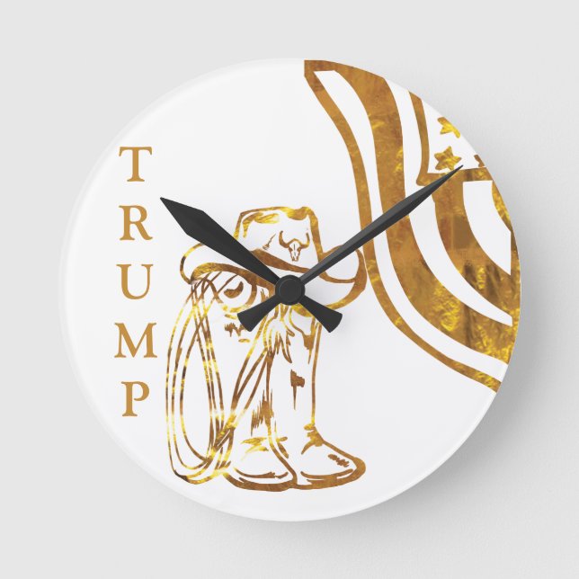 TRUMP  ROUND CLOCK (Front)