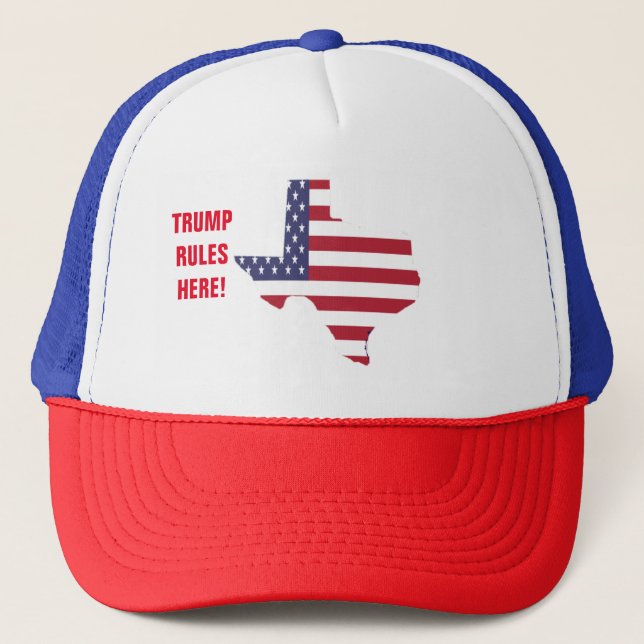 TRUMP RULES HERE! TRUCKER HAT (Front)