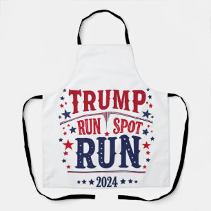 Trump Run Spot Run Funny Election Debate Apron