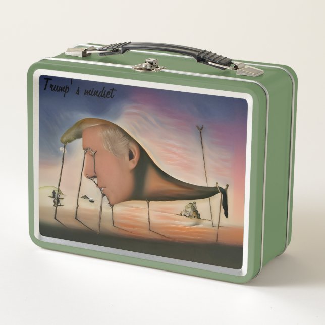 "Trump' s mindset" Metal Lunch Box (Front)