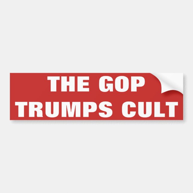 Trump’s personal cult bumper sticker (Front)