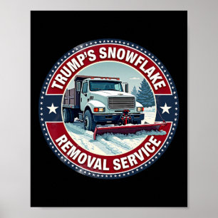 Trump’s Snowflake Removal Service Funny Christmas Poster