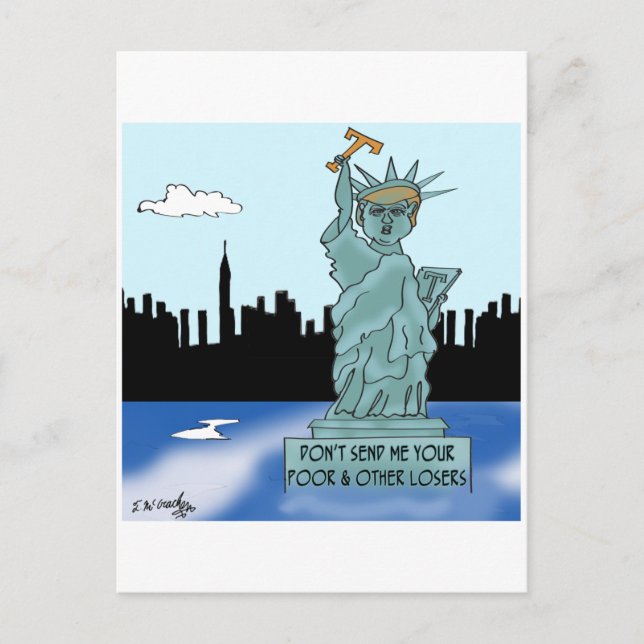 Trump’s Statue of Liberty Postcard (Front)