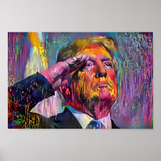 Trump Salute - New Orleans Style - Poster