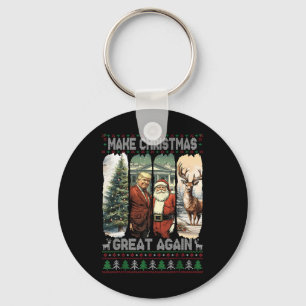 Trump Santa 47th President Make Christmas Great Ag Key Ring