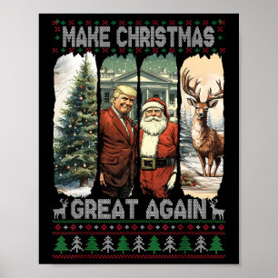 Trump Santa 47th President Make Christmas Great Ag Poster