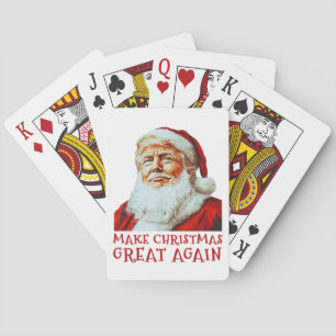 Trump Santa Claus Make Christmas Great Again Playing Cards