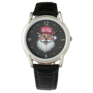 Trump Santa Hat: MAGA Christmas President Watch