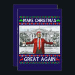 Trump Santa Hat | Trump Make Christmas Great Again Holiday Card<br><div class="desc">Trump Santa Hat | Trump Make Christmas Great Again</div>