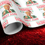 Trump Santa Hat | Trump Make Christmas Great Again Wrapping Paper<br><div class="desc">Trump Santa Hat | Trump Make Christmas Great Again Wrapping Paper</div>
