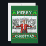 Trump Santa Hat | Trump Merry Christmas Ugly Xmas Holiday Card<br><div class="desc">Trump Santa Hat | Trump Merry Christmas Ugly Xmas</div>