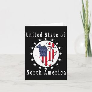 Trump Satire Map United States Of North America Card