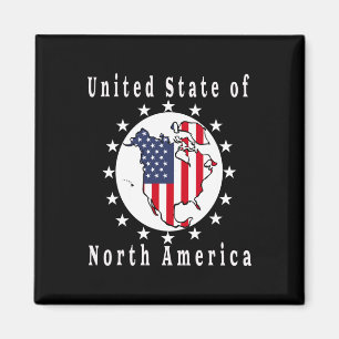 Trump Satire Map United States Of North America Magnet