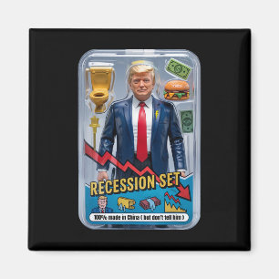Trump Satire Survived Recession Box Set Action Fig Magnet