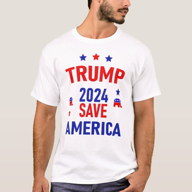 Trump Save America 2024 T-Shirt (Front)