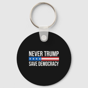 Trump - Save Democracy -  Key Ring