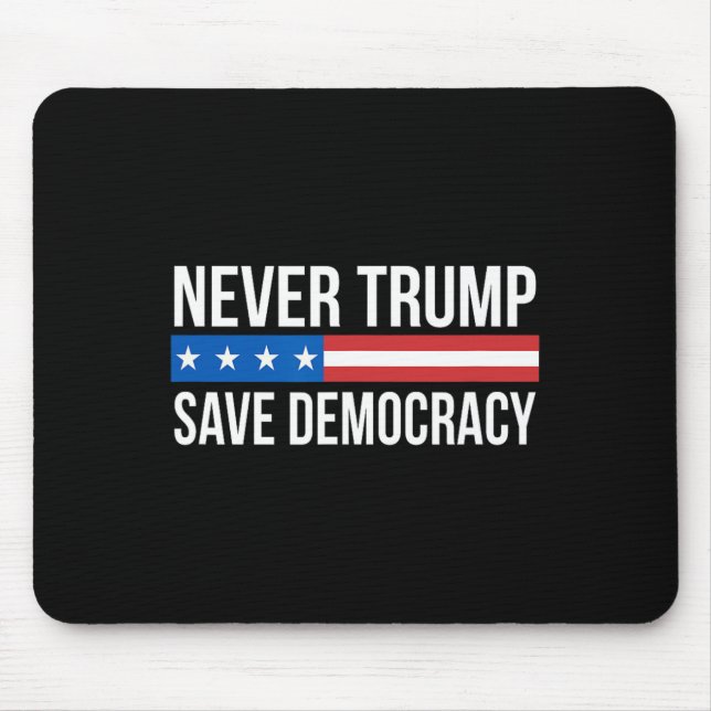 Trump - Save Democracy -  Mouse Mat (Front)