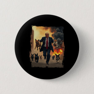 Trump Saves Dogs 6 Cm Round Badge
