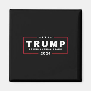 Trump Saving America Again 4th Of July 2024 Maga Magnet